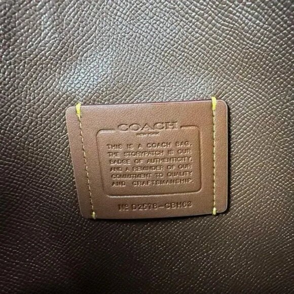 City Mini Tote Bag In Signature Canvas With Shell Print Crossbody Purse Beach - Picture 4 of 6